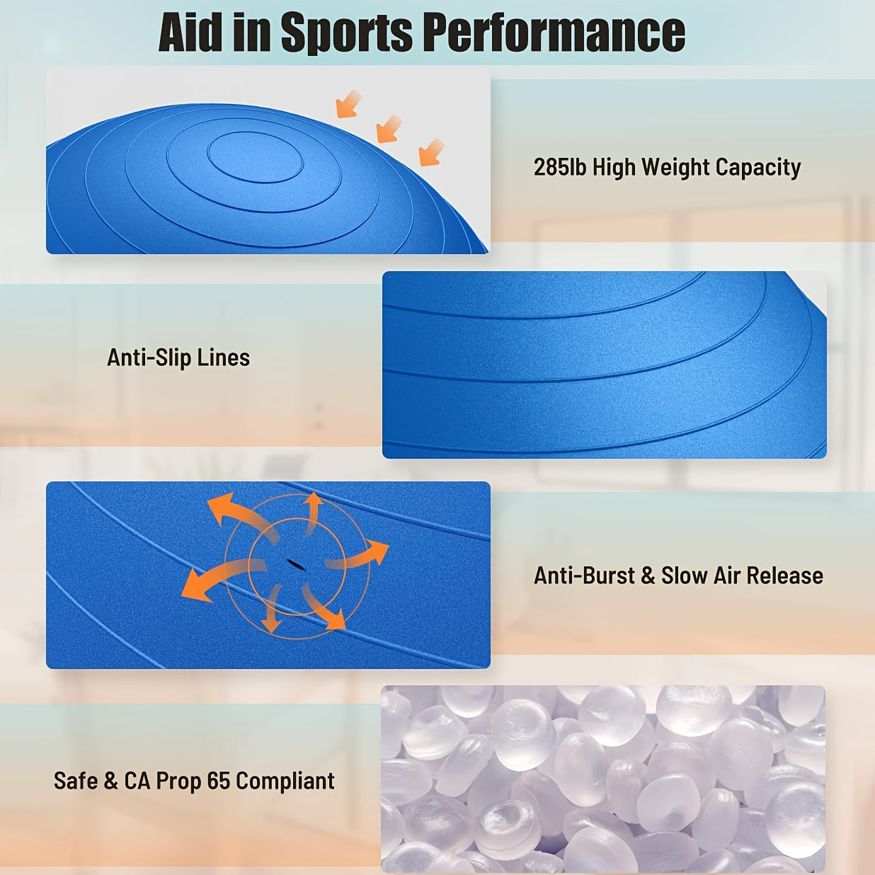 Anti-Burst Yoga Ball
