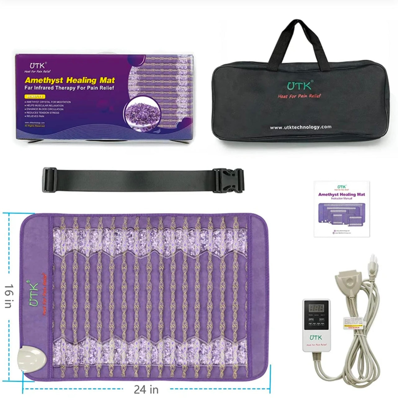 Infrared Healing Mat with Amethyst Energy