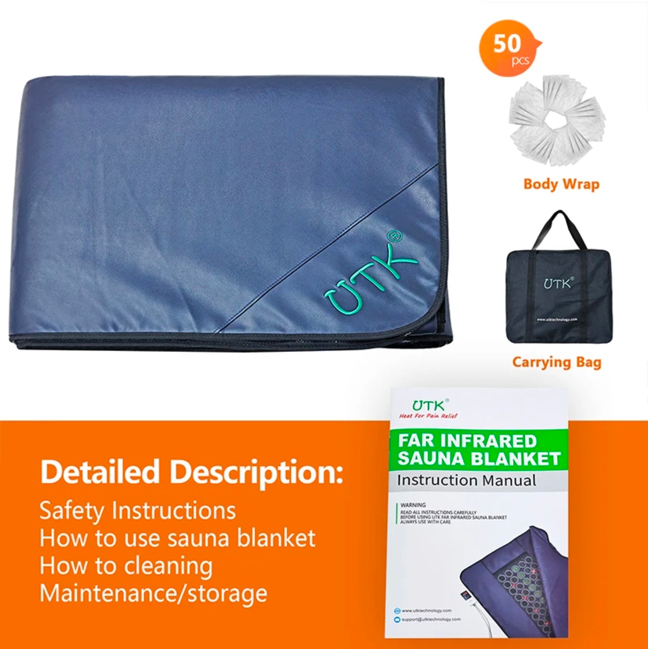 Sauna Blanket with Jade & Tourmaline