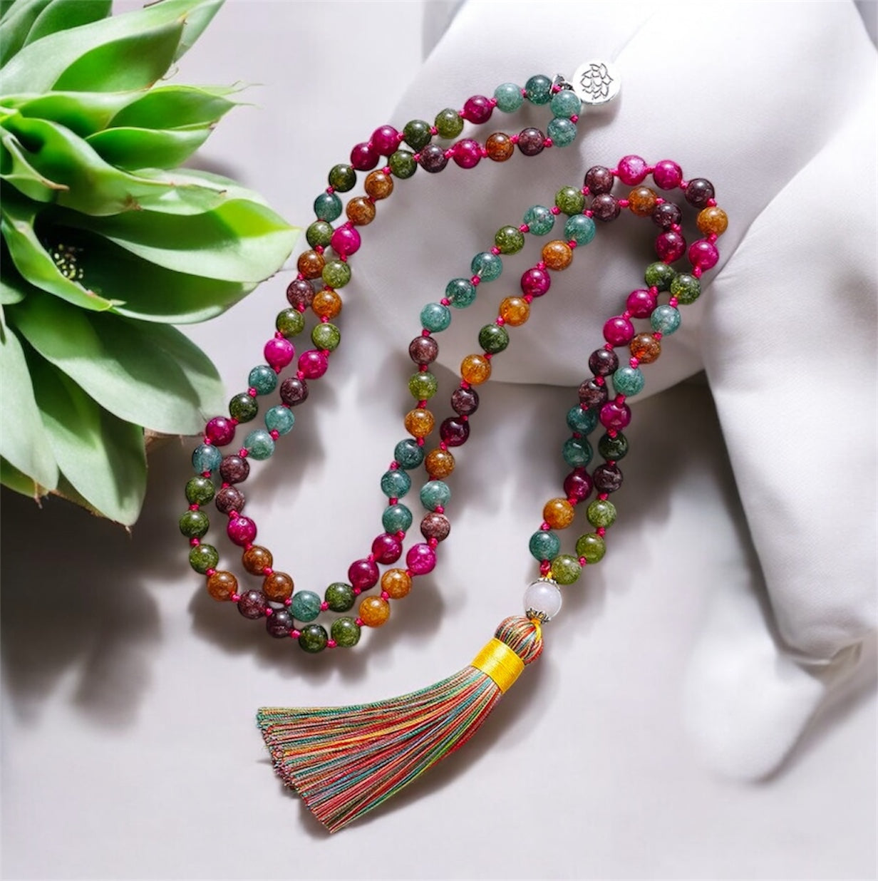 Colorful Tourmaline Japamala