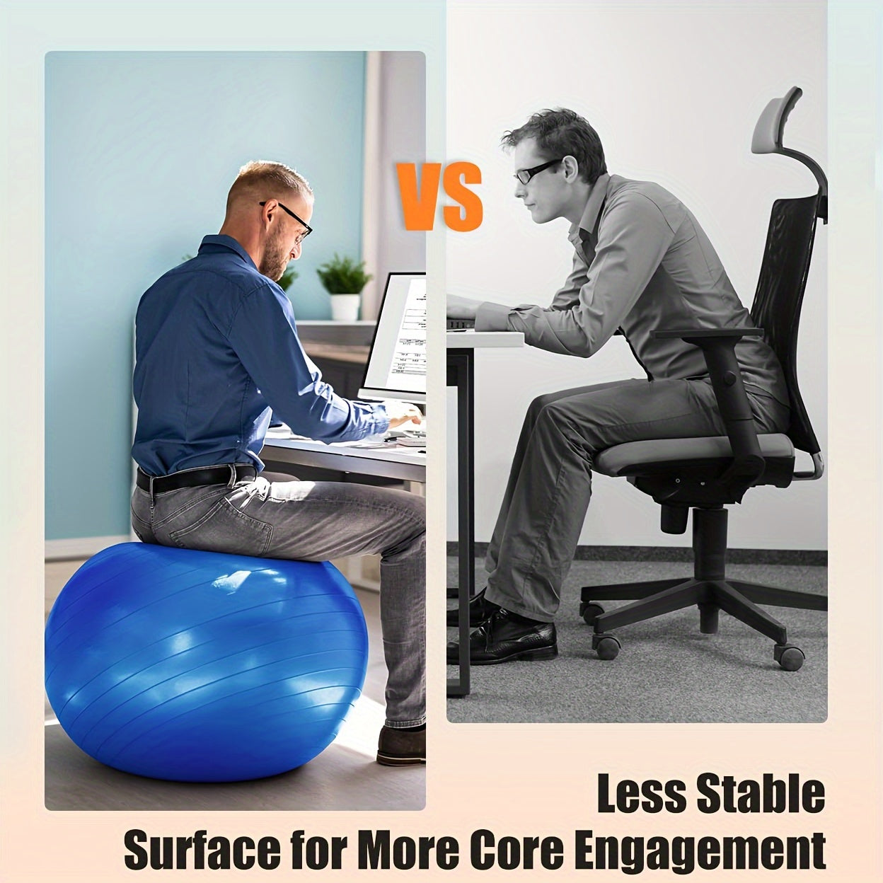 Anti-Burst Yoga Ball