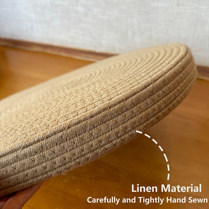Handcrafted Linen Meditation Cushion