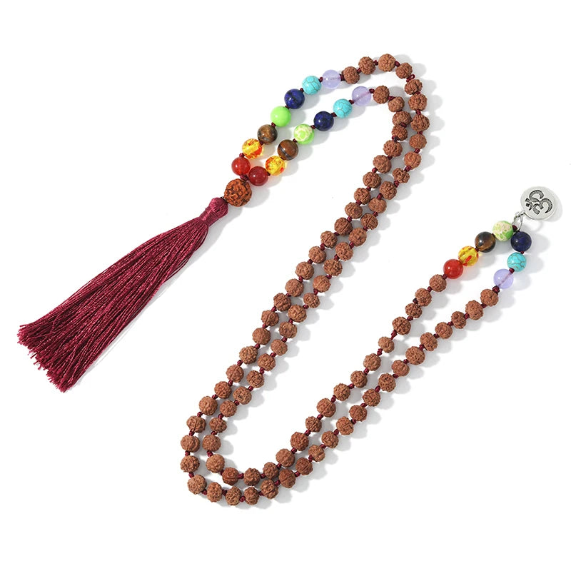 Rudraksha & Seven Chakra Japamala