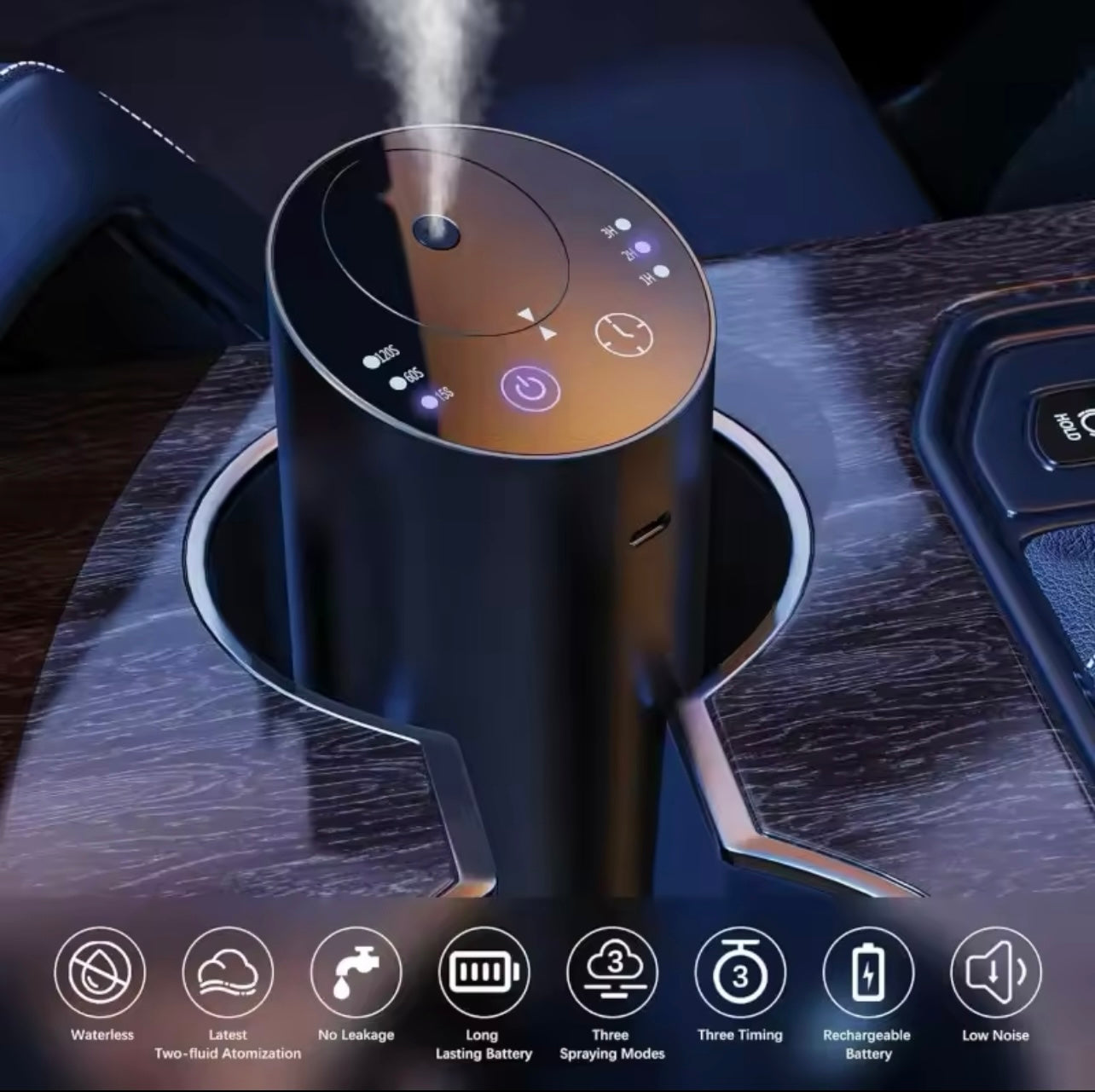 Waterless Nebulizing Essential Oil Diffuser