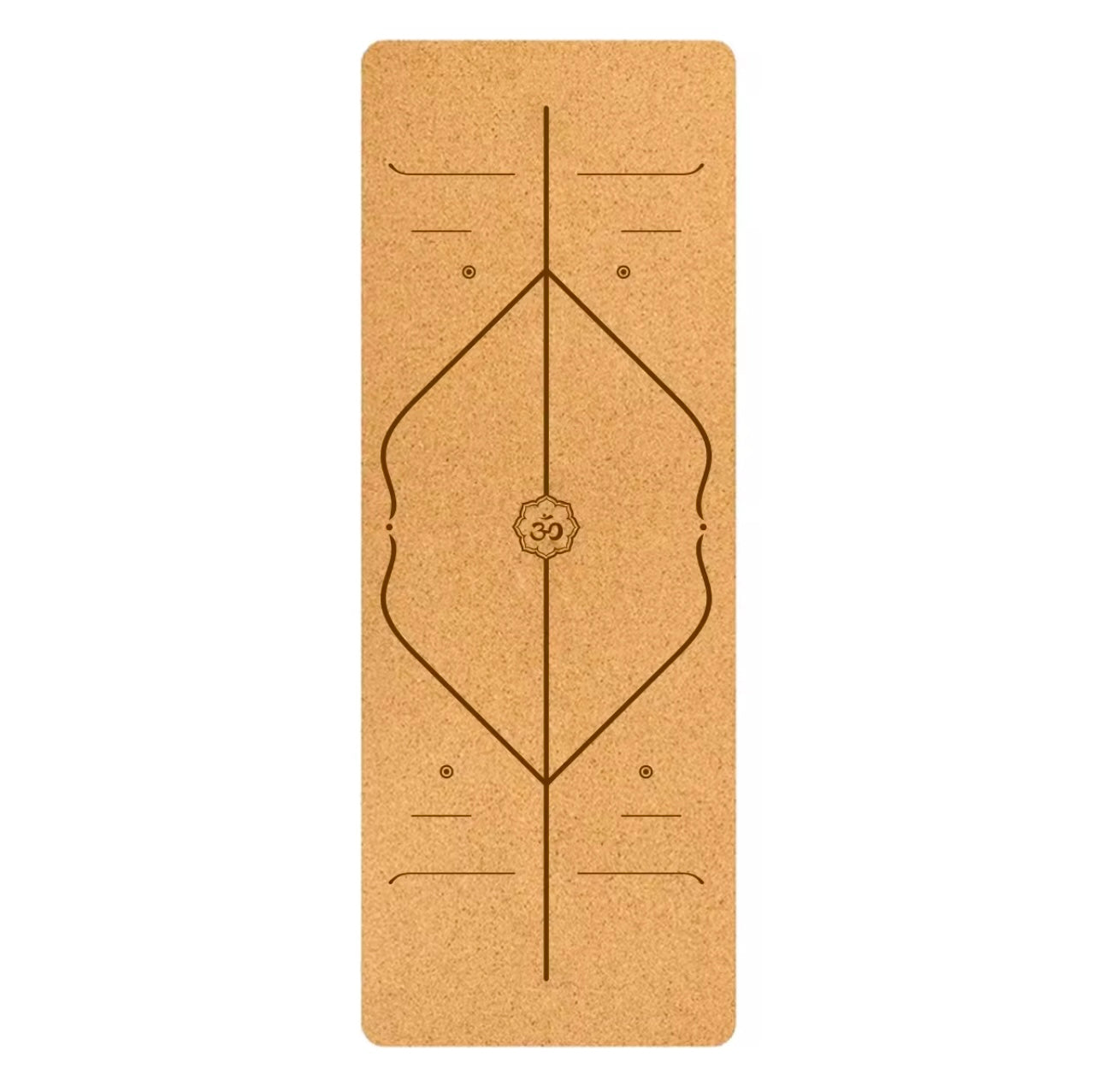 Cork Yoga Mat with Alignment - 5mm