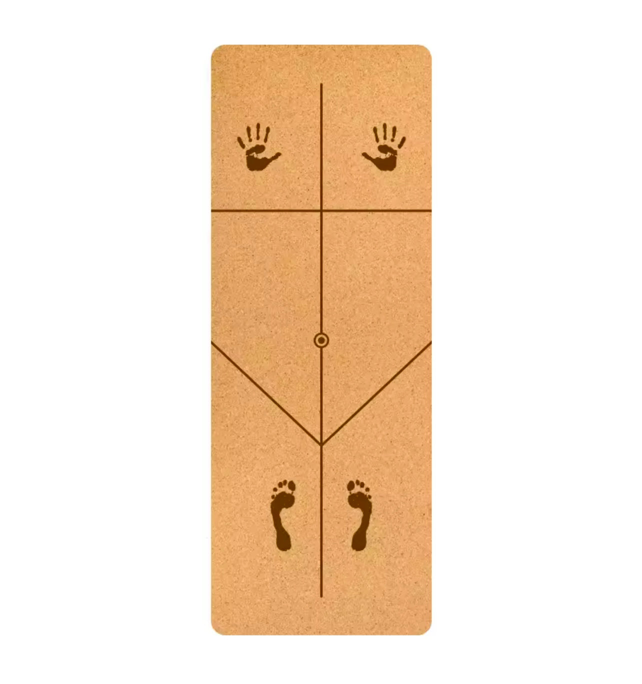 Cork Yoga Mat with Alignment - 5mm