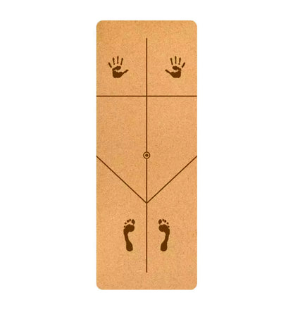 Cork Yoga Mat with Alignment - 5mm