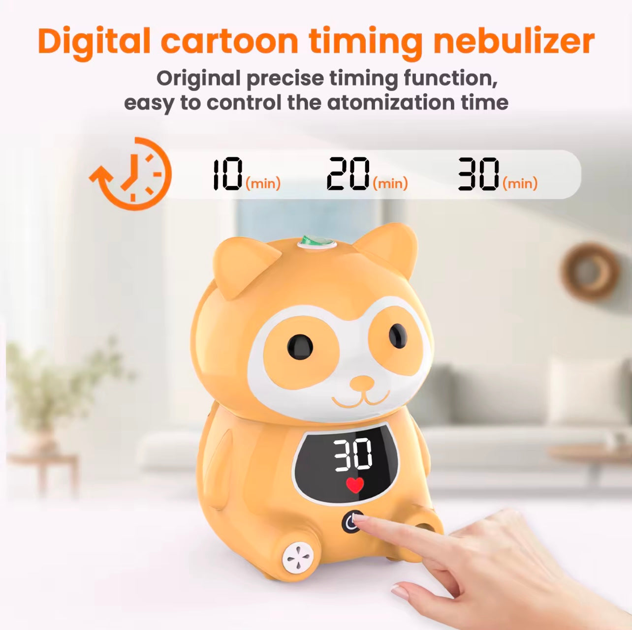Raccoon Nebulizer with Smart Timer