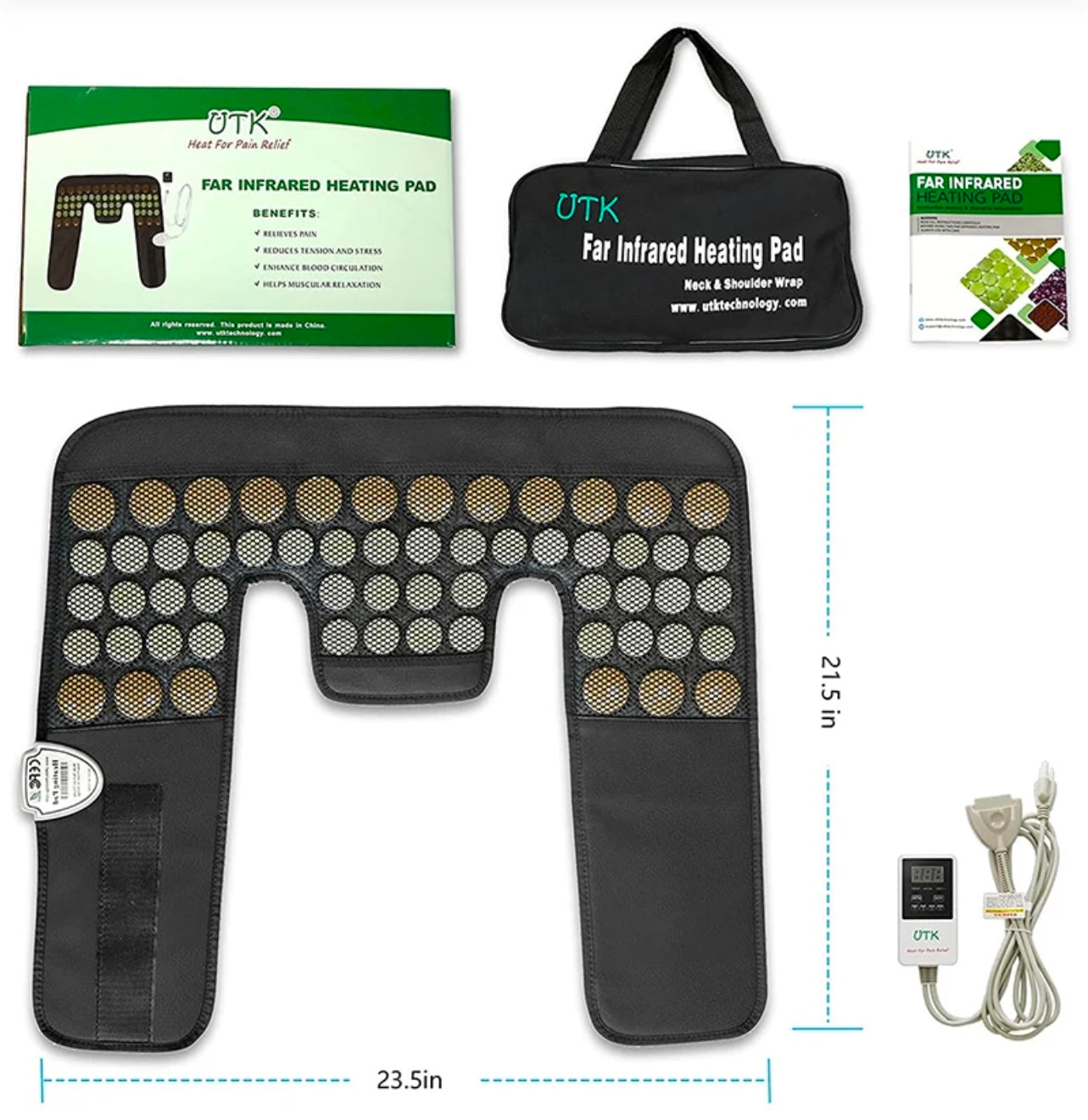 Infrared Heating Wrap for Neck & Shoulder Pain