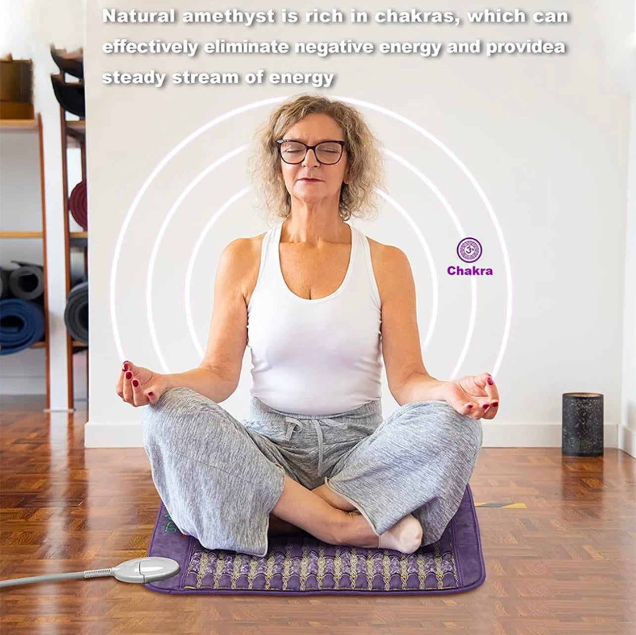 Infrared Healing Mat with Amethyst Energy