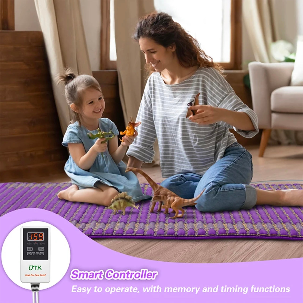 Extra Large Amethyst Infrared Therapy Mat