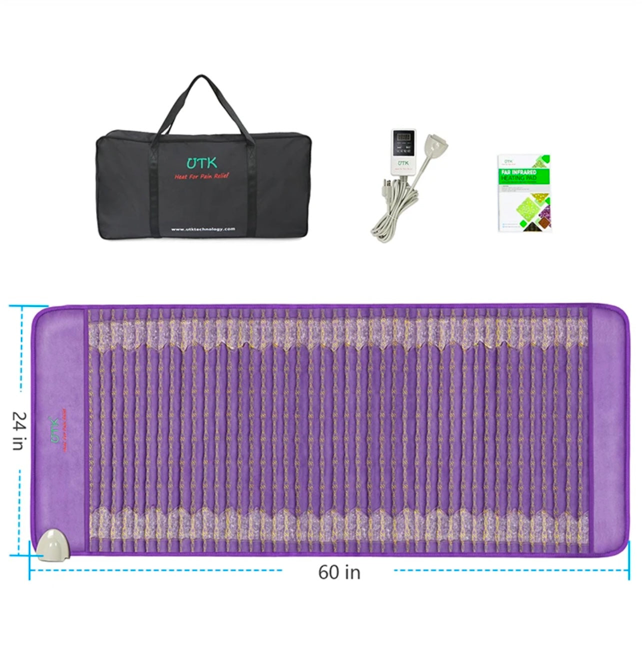 Extra Large Amethyst Infrared Therapy Mat