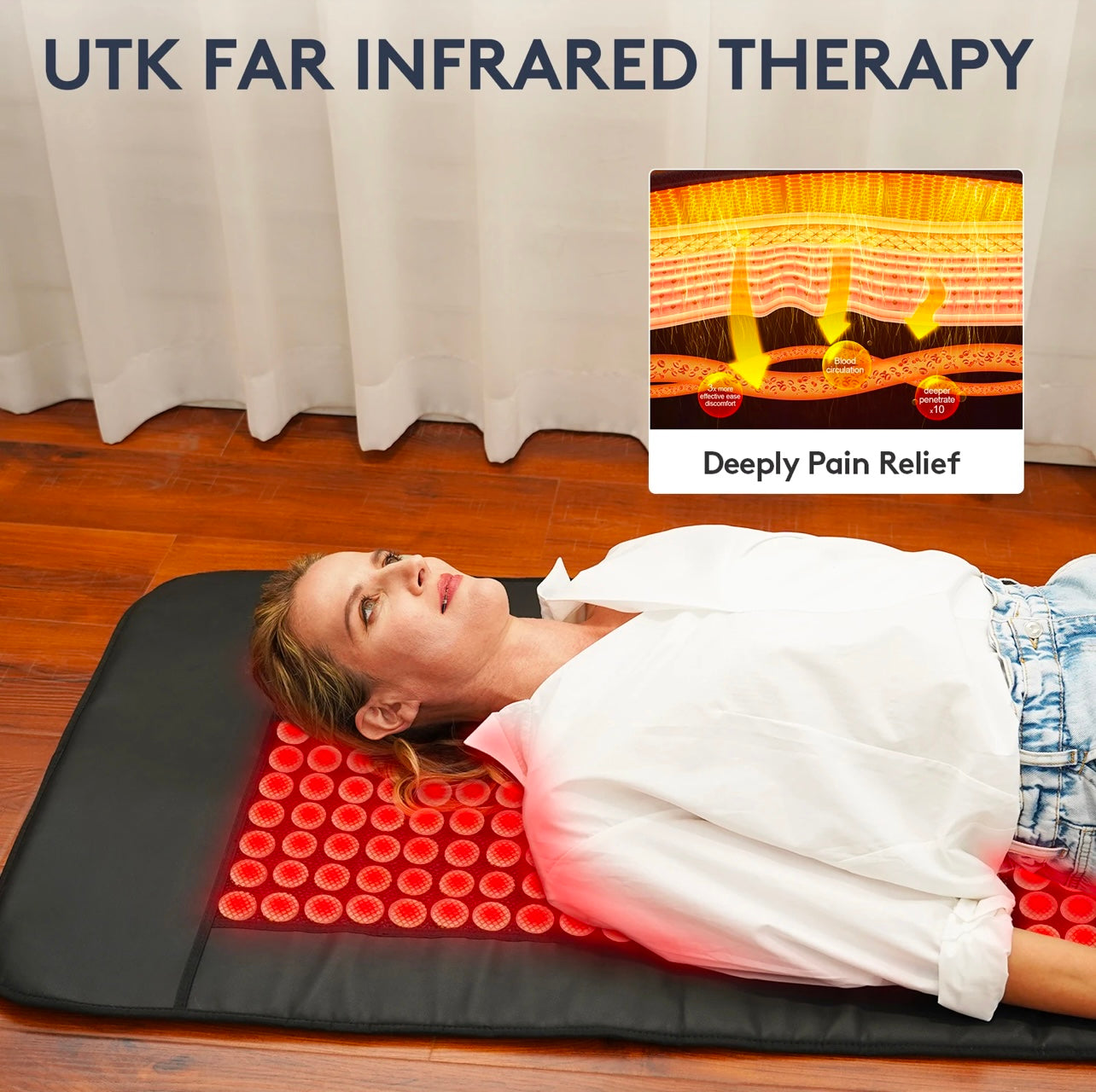 Full-Body Infrared Heating Pad with Natural Jade Stones