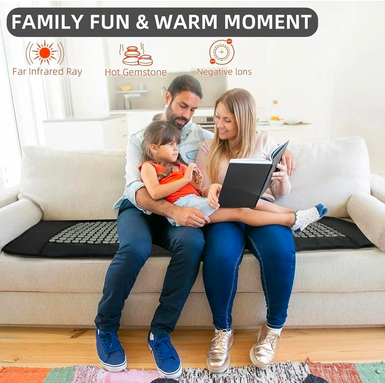 Full-Body Infrared Heating Pad with Natural Jade Stones