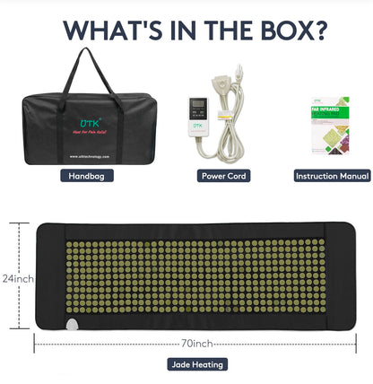 Full-Body Infrared Heating Pad with Natural Jade Stones
