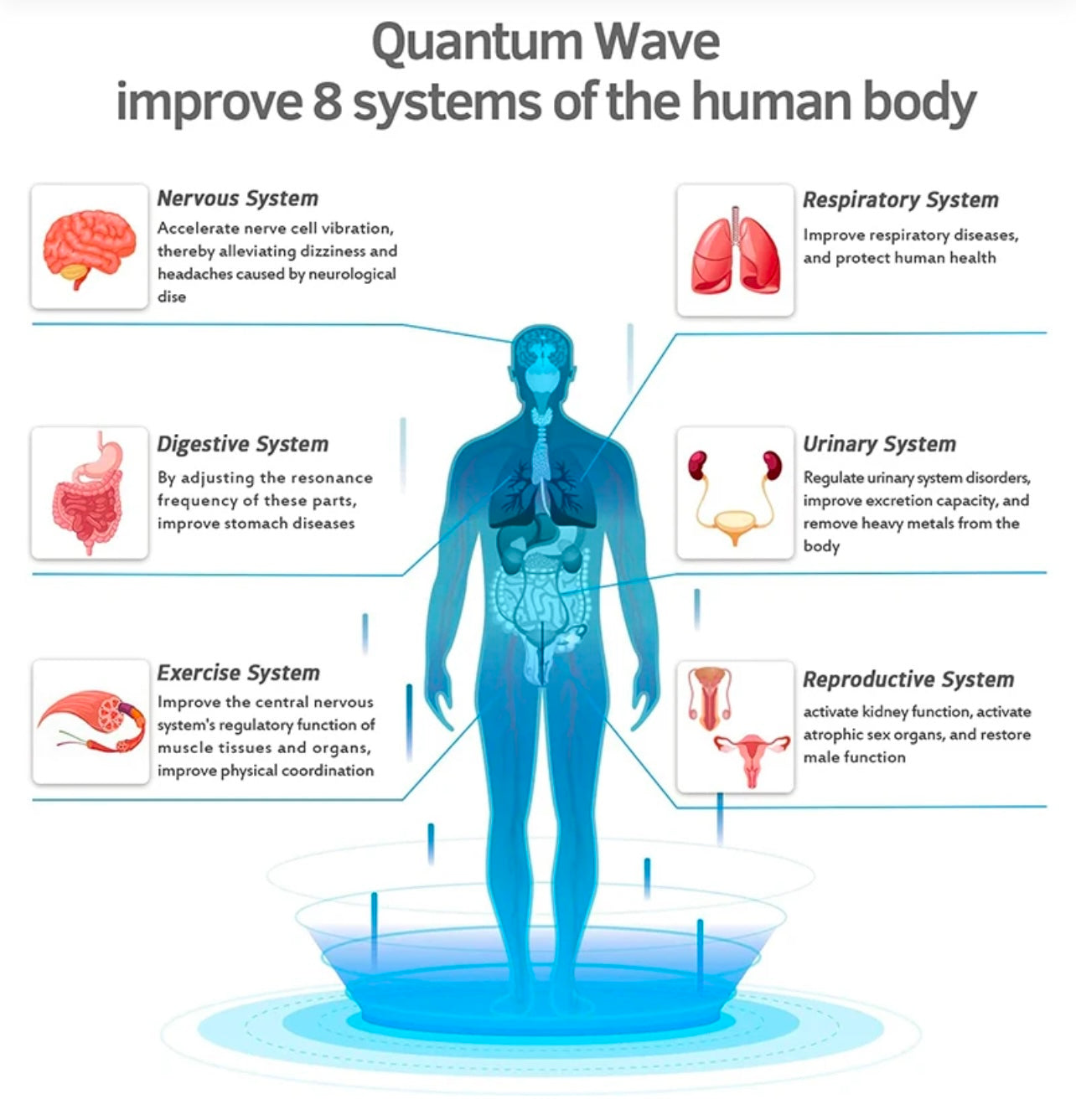 Full-Body Quantum Wave Heating Pad