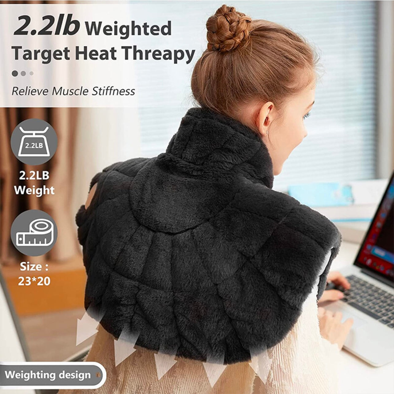 Weighted Heating Wrap for Neck & Shoulders