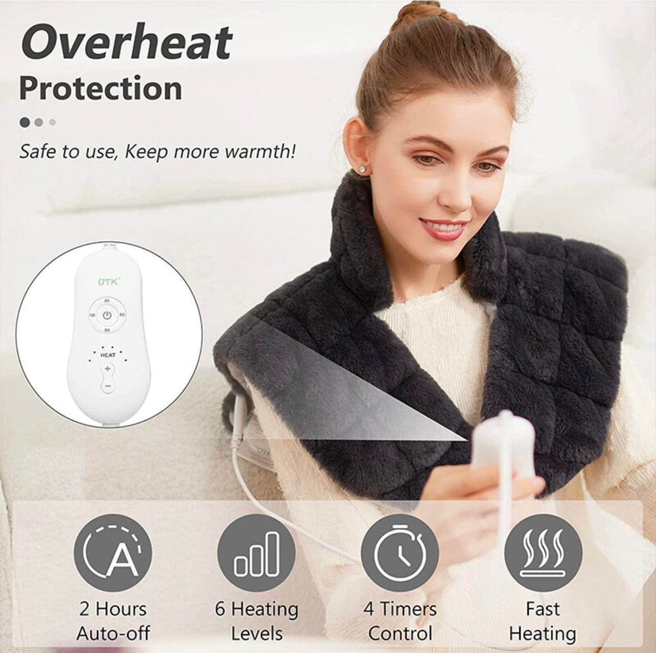 Weighted Heating Wrap for Neck & Shoulders