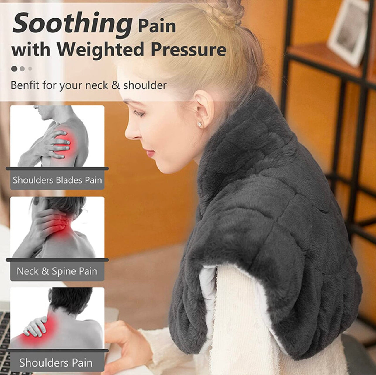 Weighted Heating Wrap for Neck & Shoulders