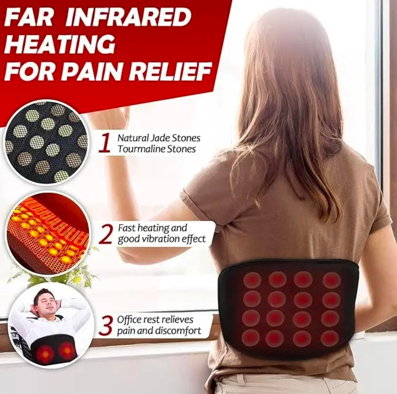 Infrared Vibrating Heating Pad