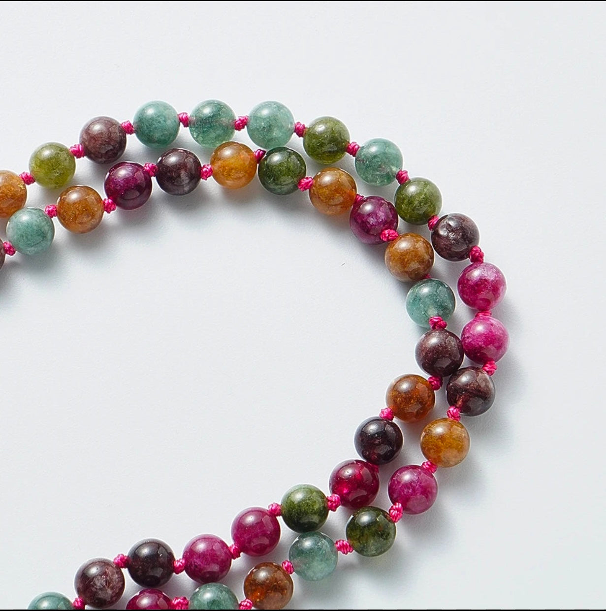 Colorful Tourmaline Japamala