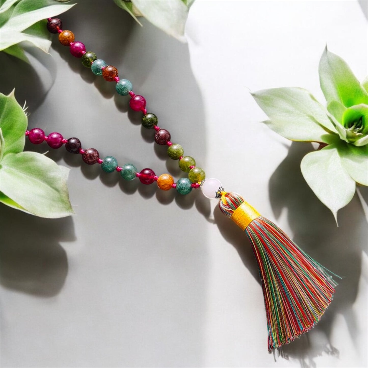 Colorful Tourmaline Japamala