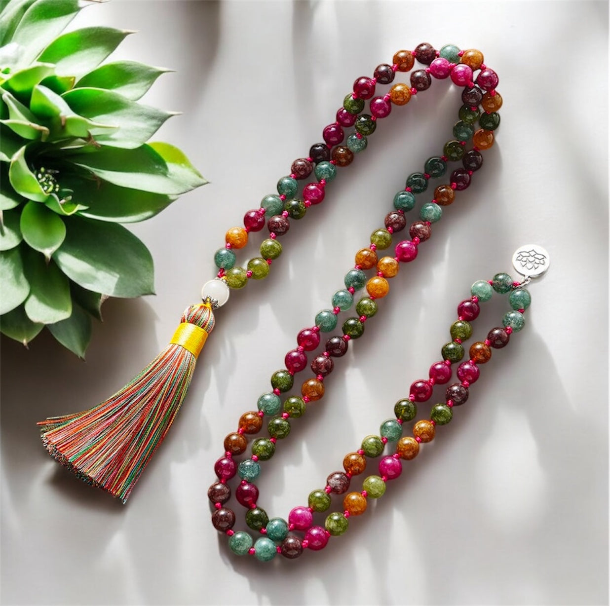 Colorful Tourmaline Japamala