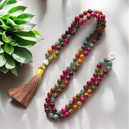 Colorful Tourmaline Japamala