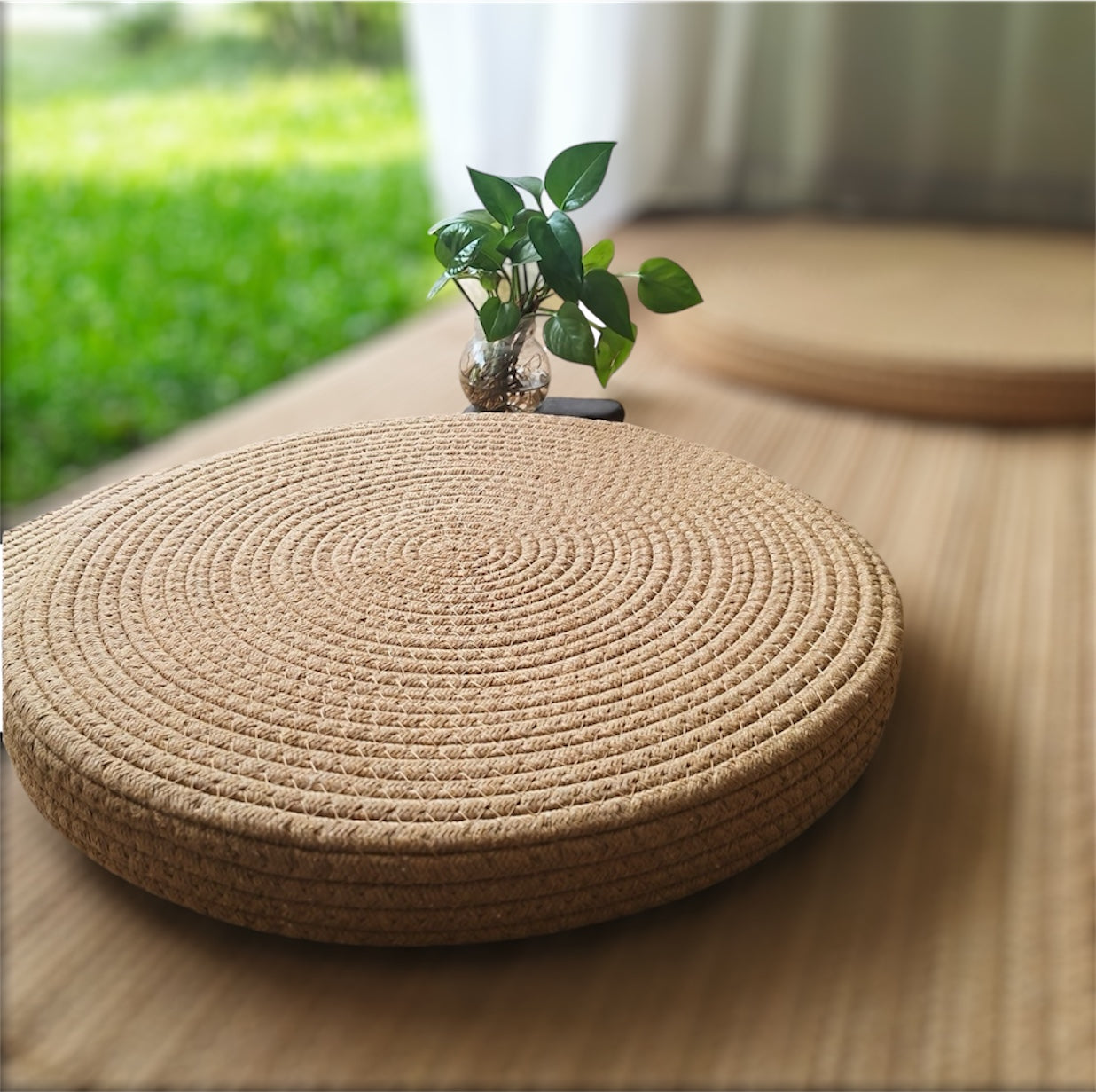 Handcrafted Linen Meditation Cushion