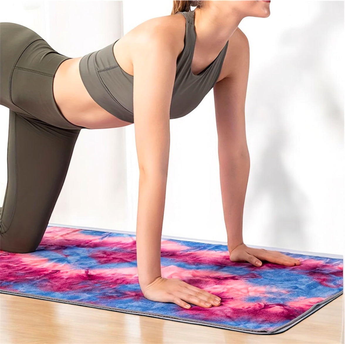 Tie-Dye Non-Slip Yoga Towel