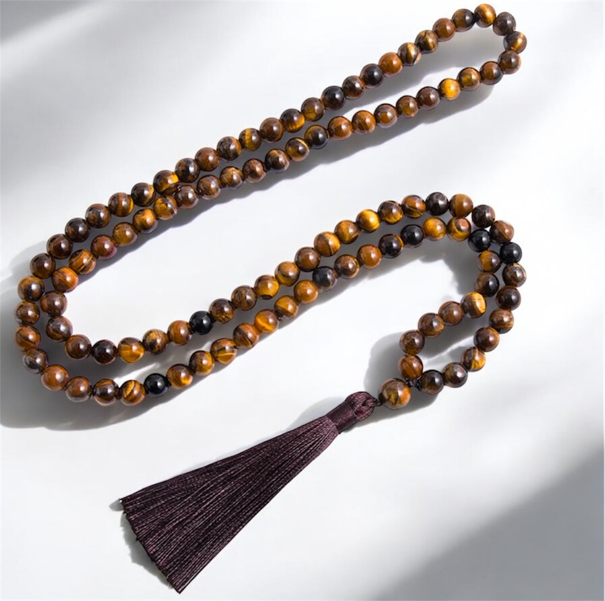 Tiger Eye & Black Onyx Japamala