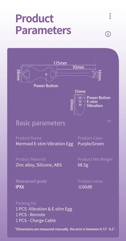 E-Stim Vibration Kegel Ball with Electric Shock