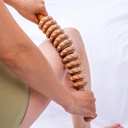 Roller Wooden Handheld Massager