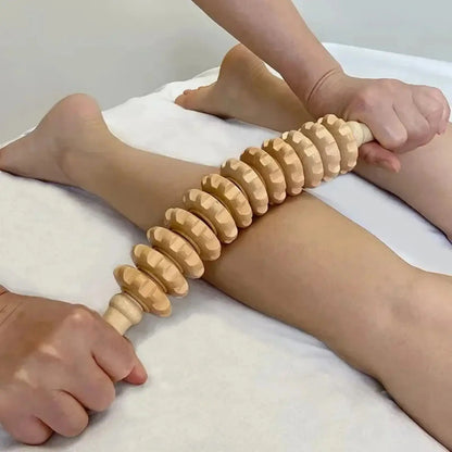 Roller Wooden Handheld Massager