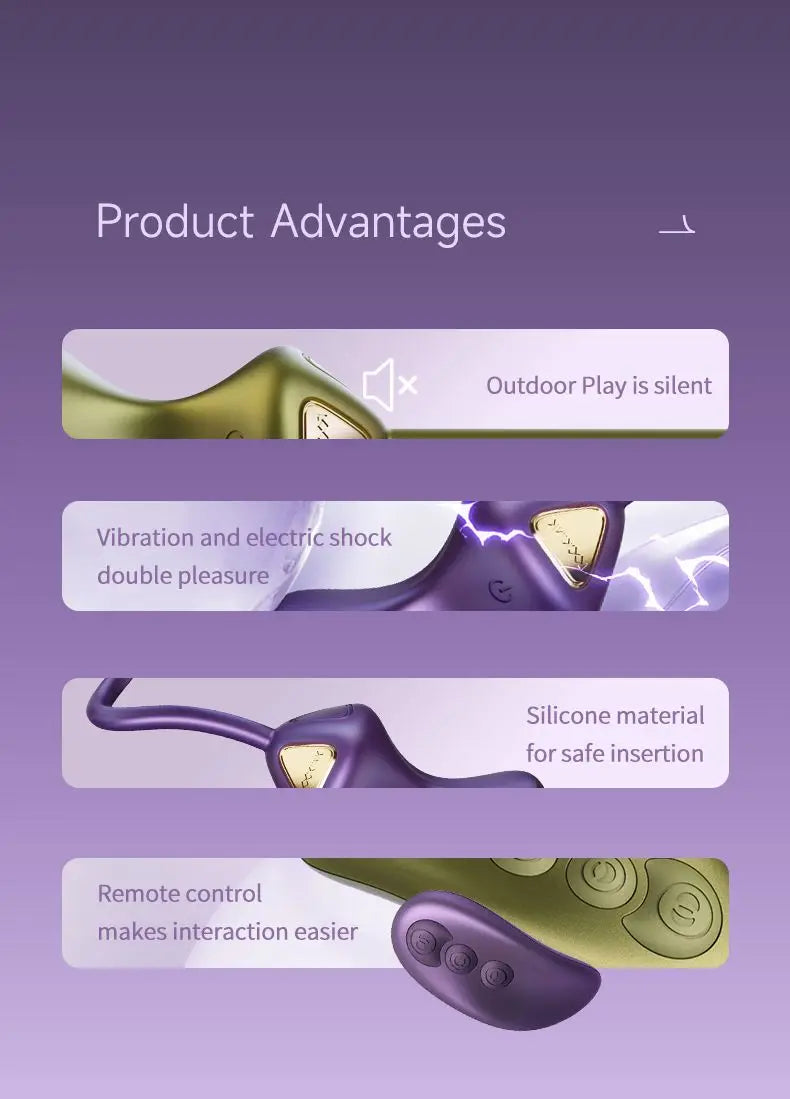 E-Stim Vibration Kegel Ball with Electric Shock