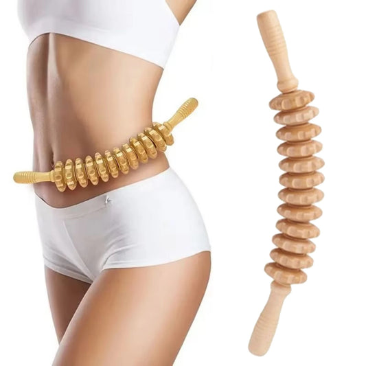 Roller Wooden Handheld Massager
