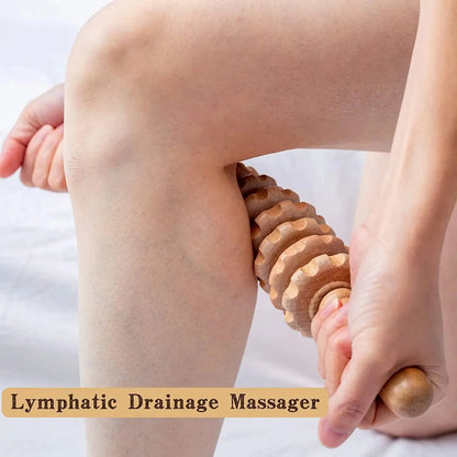 Roller Wooden Handheld Massager