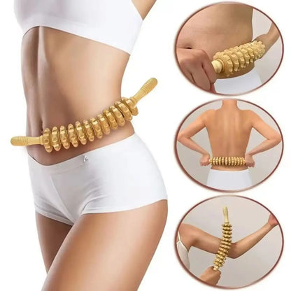 Roller Wooden Handheld Massager