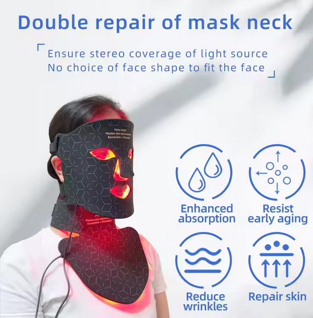 LED Light Face & Neck Mask