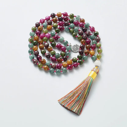 Colorful Tourmaline Japamala