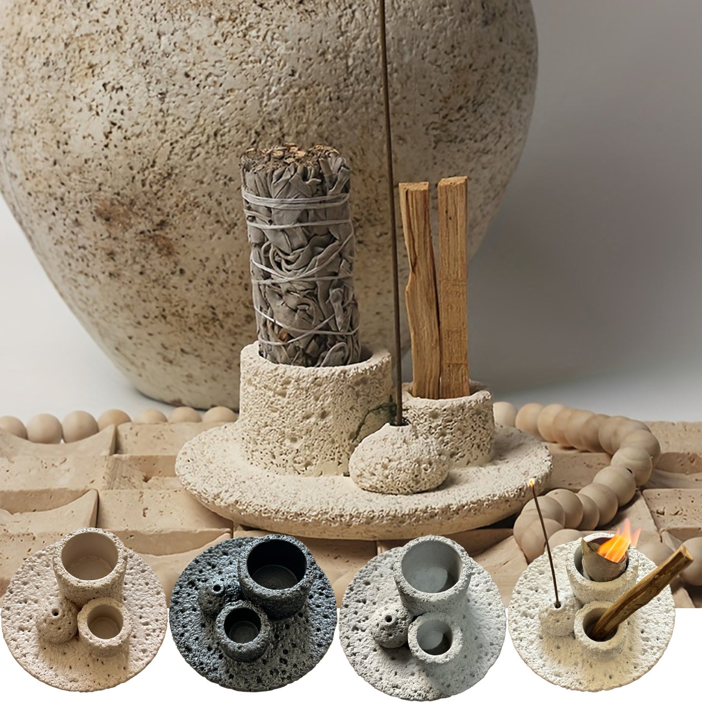 Sacred Ritual Stone Burne