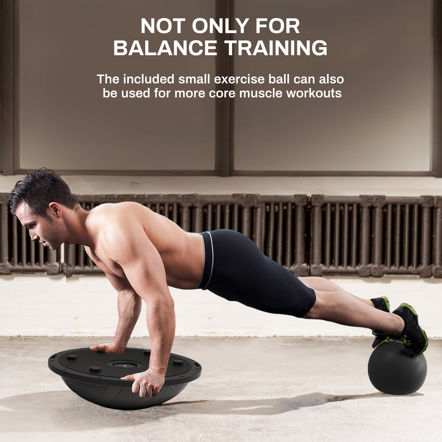 Half Balance Ball with Resistance Bands